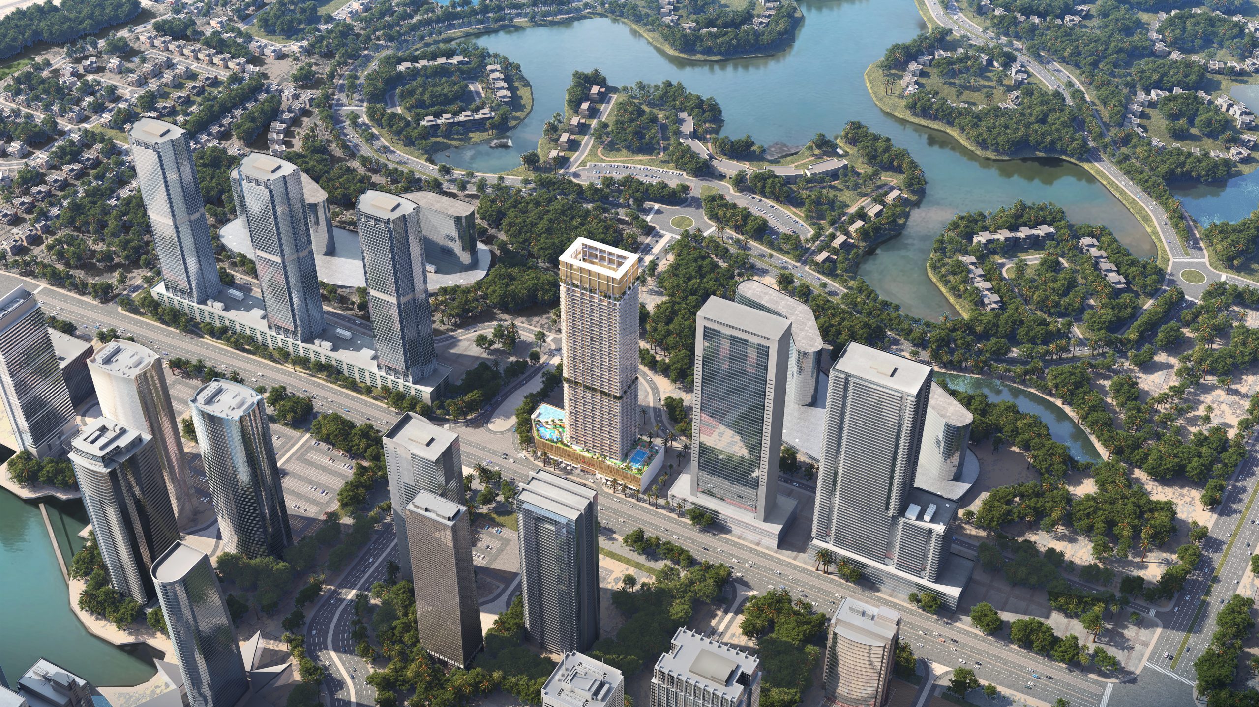Marriott Ext High angle view